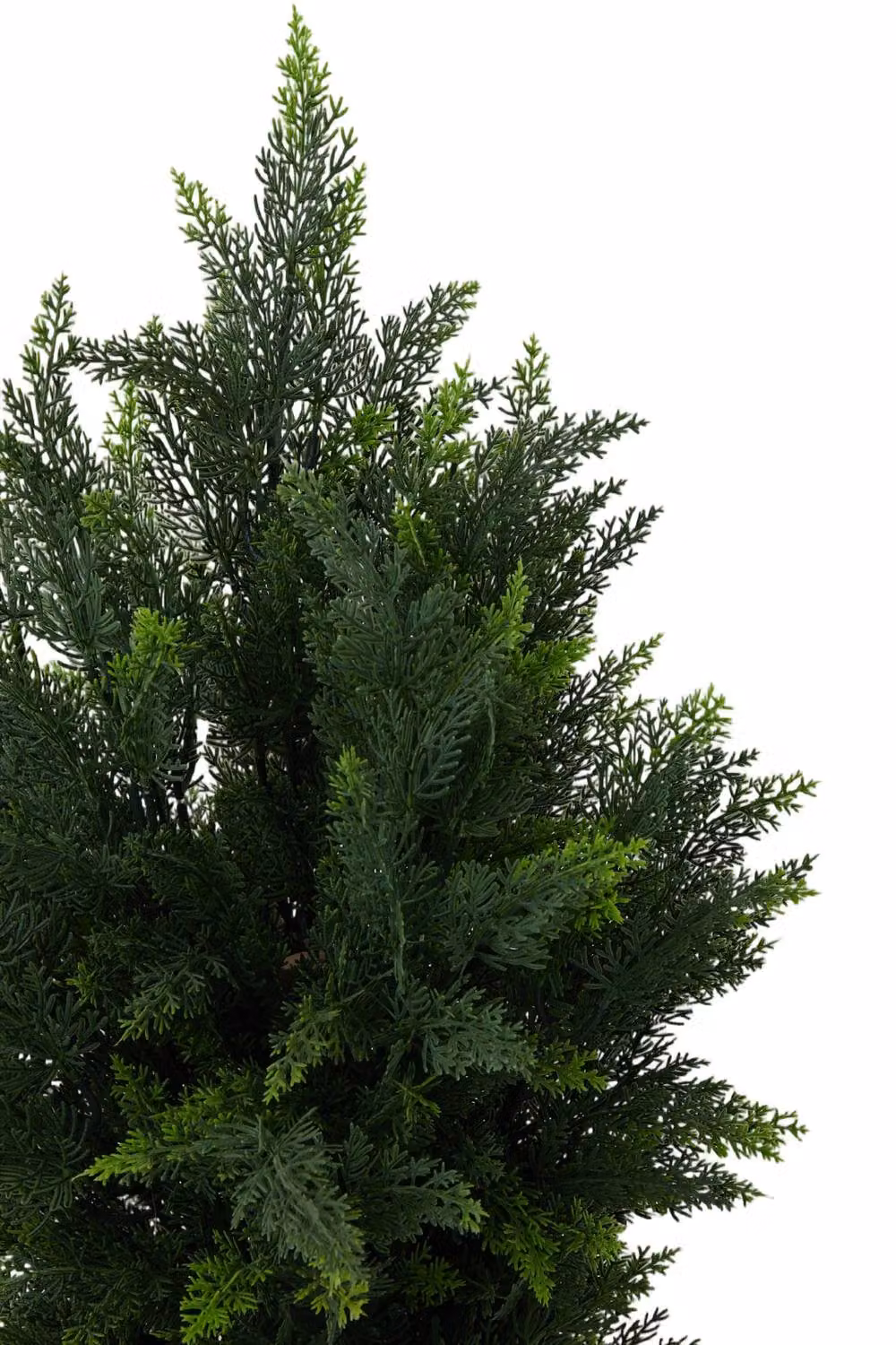 Garden Sanctuary Tabletop Artificial Cypress Tree in Green and Black Pot – 5