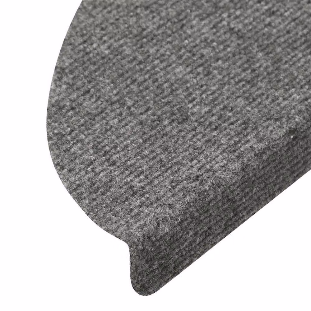 Berkfield Home Self-adhesive Stair Mats, 15 Pack, Grey, W/D/H: 56 x 17 x 3 cm – 4