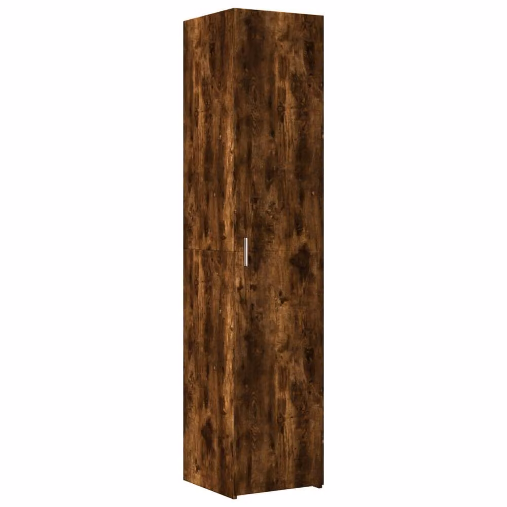 Berkfield Home Smoked Oak Highboard in Brown, W/D/H: 40 x 42.5 x 185 cm