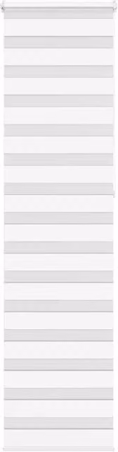 Berkfield Home White Zebra Blind with Striped Polyester Fabric, W: 55 cm, H: 230 cm