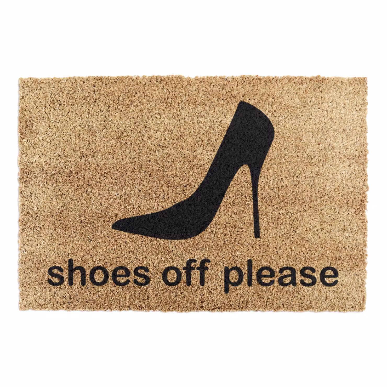 Artsy Mats Shoes Off-please Doormat, Black and Multicolour, W: 60 cm, D: 40 cm – 4