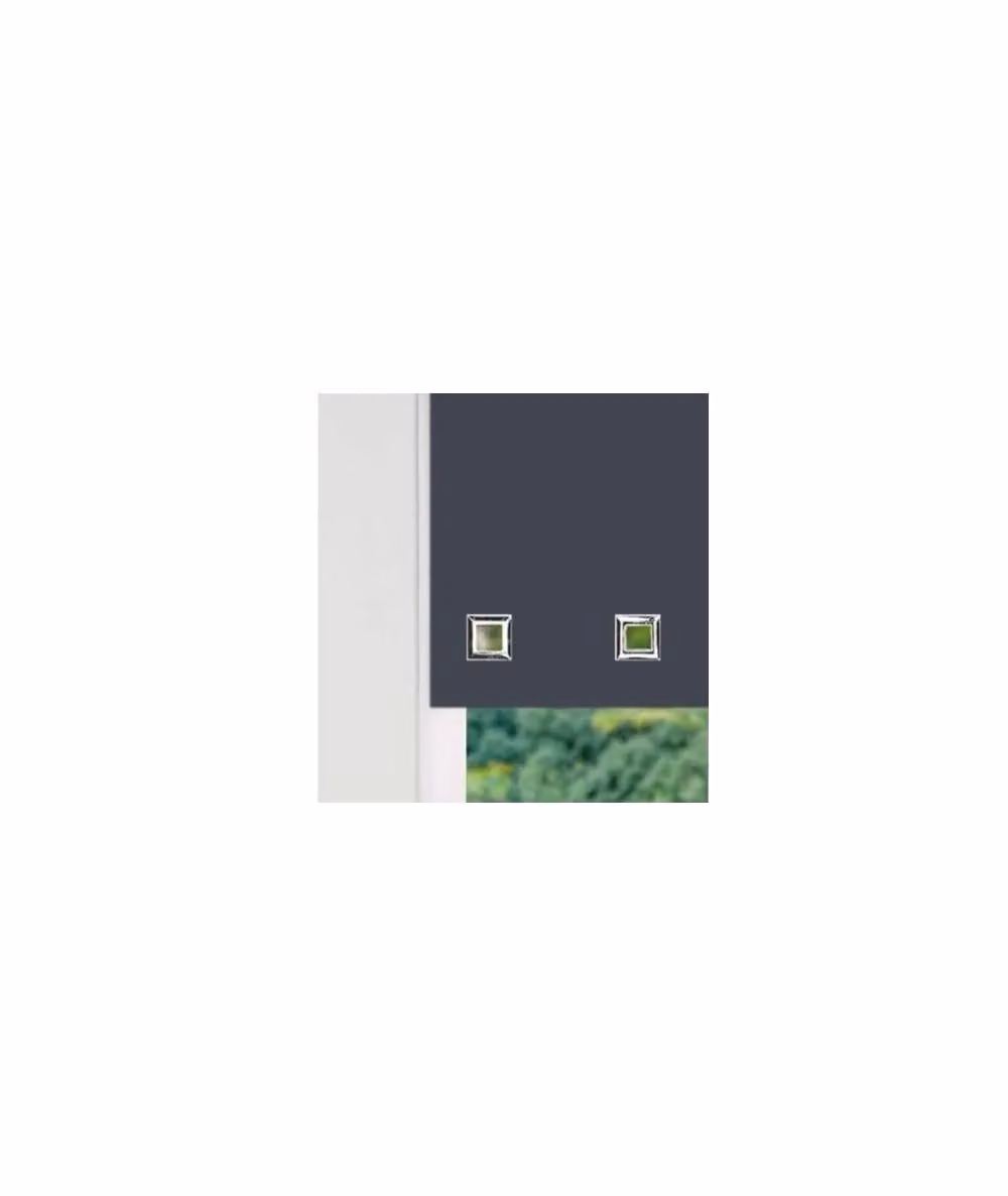 New Edge Blinds Square Eyelet Edge Roller Blind in Slate Grey, W: 180 cm, H: 165 cm – 2