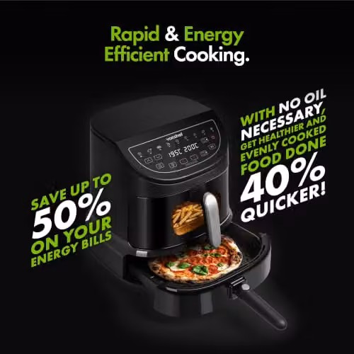 Vonshef 12-in-1 Dual Zone Air Fryer with Pizza Drawer, Black – 4