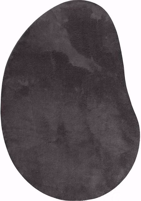 Berkfield Home Oval Area Rug in Anthracite Grey, Non-Slip Polyester, W: 80 cm x L: 150 cm