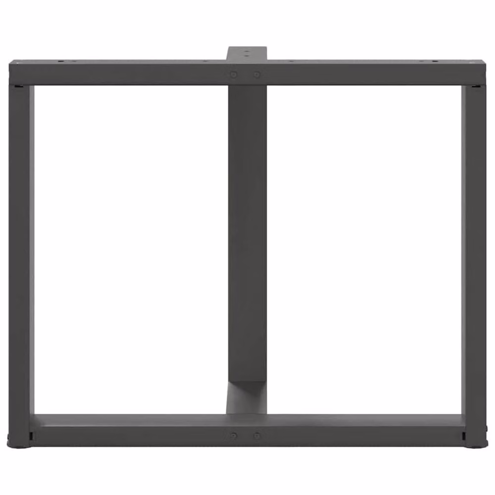 Berkfield Home Modern T-Shaped Dining Table Legs, 2 Pieces, Anthracite, W: 90 cm, D: 35 cm, H: 72-73 cm – 4