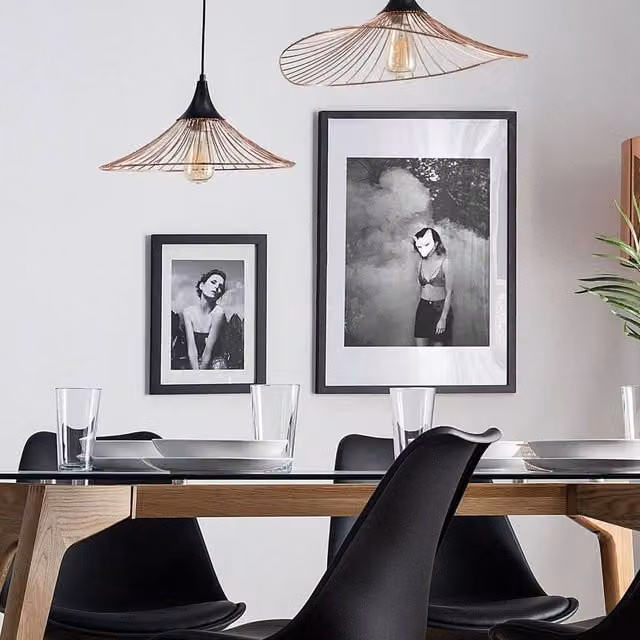 Wyld and Coco Copper and Black Industrial Open Wire Pendant Lamp – 1