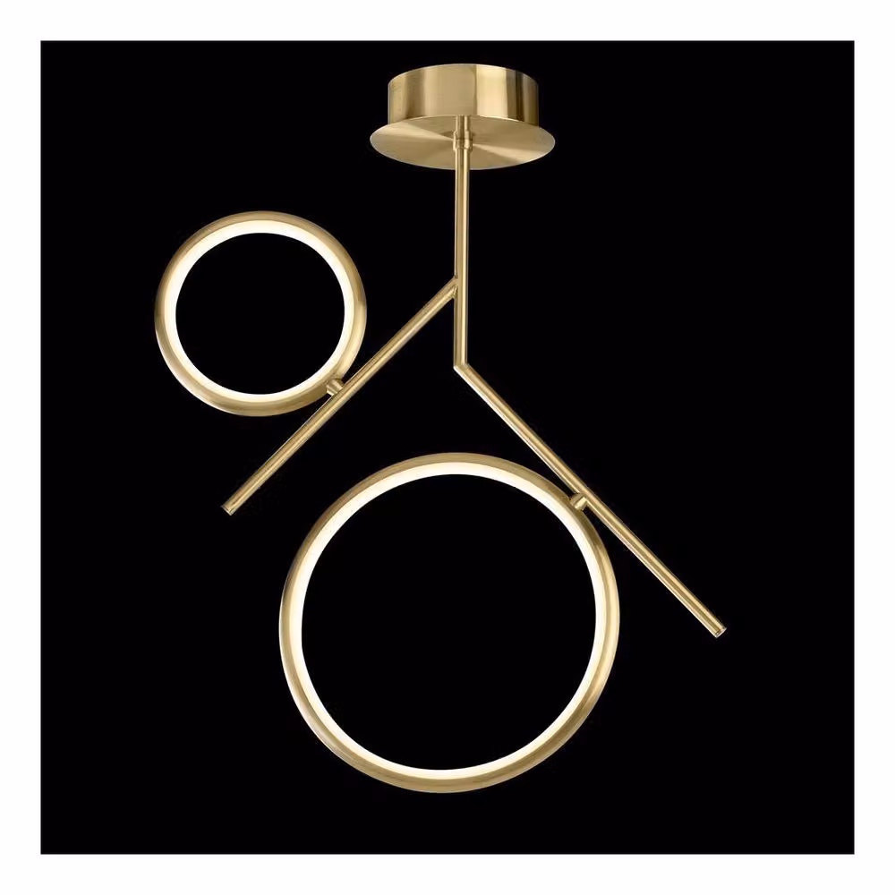 Netlighting Olimpia LED Ceiling Light, 30W, 3000K, 2250lm, IP20, Gold/Brass – 3