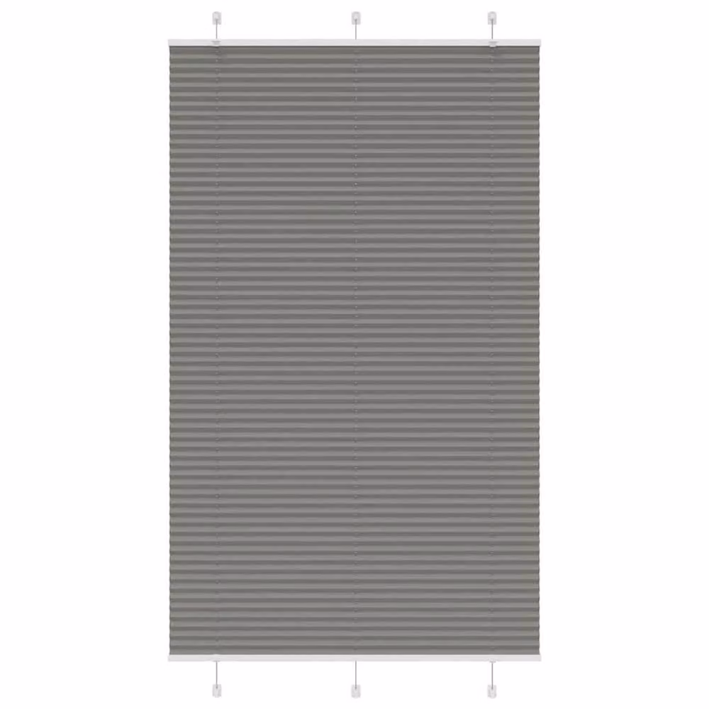 Berkfield Home Single Pleat Blind in Anthracite Grey, Polyester, W: 120 cm, H: 200 cm – 2