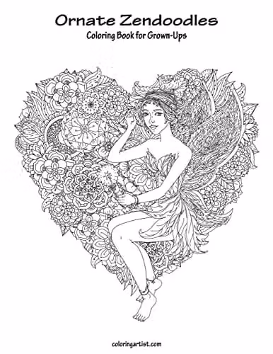 Ornate Zendoodles Coloring Book for Grown-Ups Volume 1 by Createspace