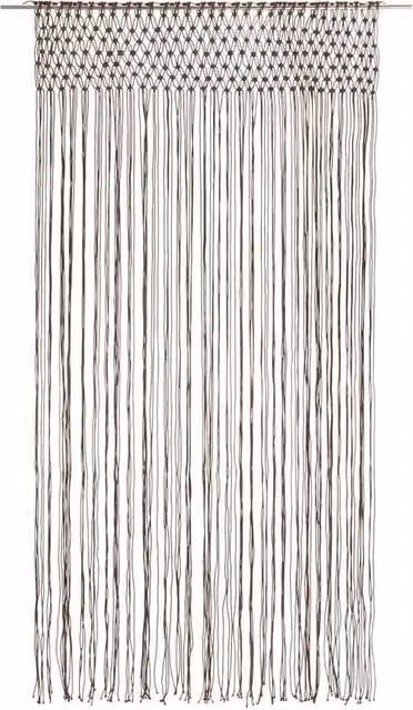 Berkfield Home Macrame Cotton Curtain in Beige, W: 140 cm, H: 240 cm – 1