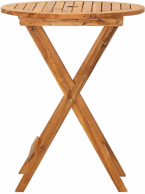 Berkfield Home 3 Piece Folding Bistro Set in Brown Acacia Wood – 1