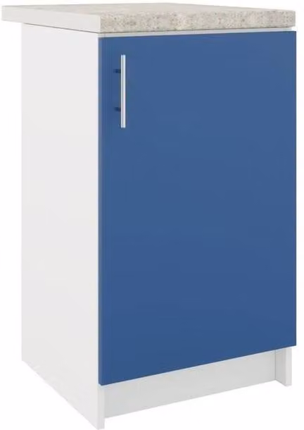 SPETLEK Modern Navy Blue Kitchen Base Unit with Hinged Doors