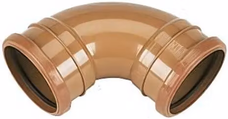 PBSL Group Drainage Swept Bend Double Socket, 87.5 Degree, 160mm, Brown
