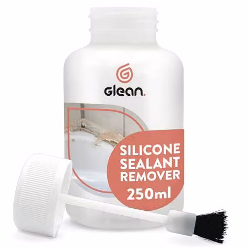 GLEAN Silicone and Acrylic Sealant Remover Gel, 250ml, Transparent/White