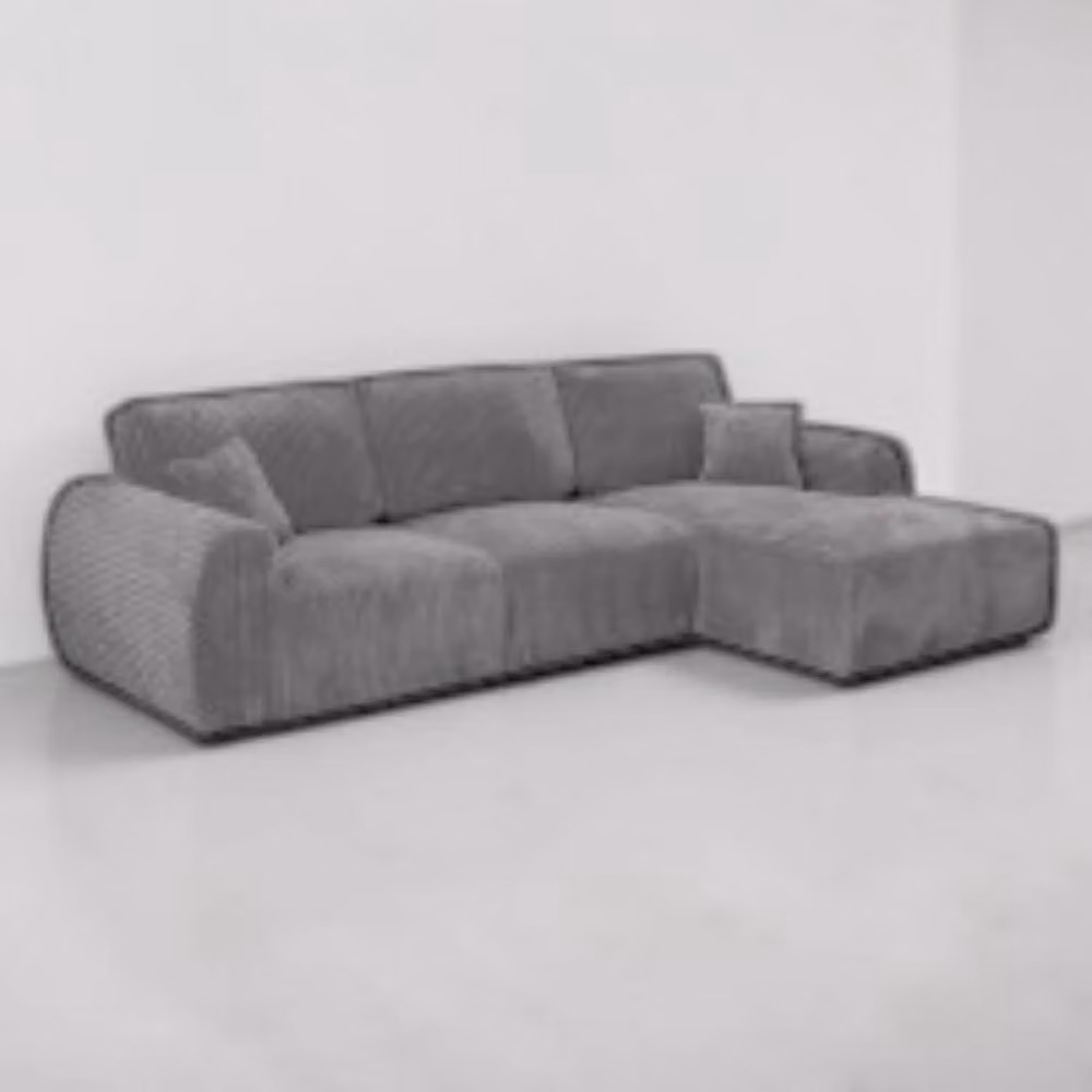 Snug Furniture Birmingham Ltd Sereno Jumbo Cord Right Hand Fullback Sofa in Grey – 2