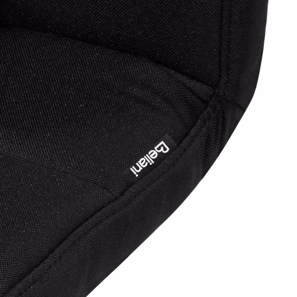 Wyld and Coco Black Fabric Swivel Kitchen Bar Stools, Set of 2 – 6