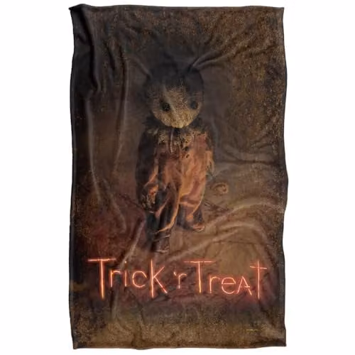 Warner Bros. Trick R Treat Poster Silky Touch Super Soft Fleece Throw Blanket, Multicolour, W: 91 cm, D: 147 cm – 1