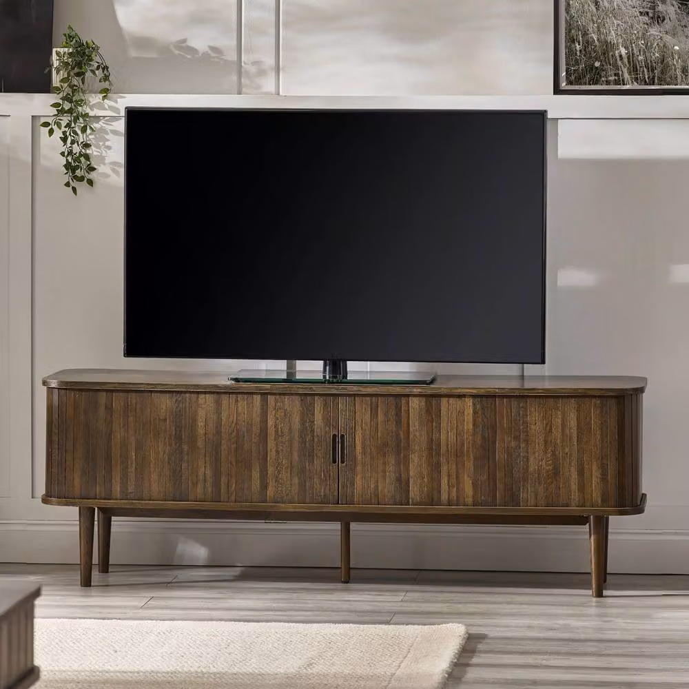 Cheshire Premium Skye Modern Media Unit in Dark Brown Matt Wood – 2