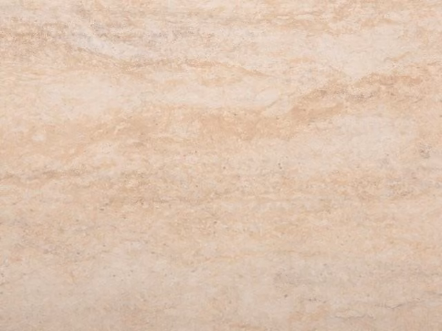 Neptune Travertine Marble Look Bathroom Wall Panel, Beige, W/H/D: 100 x 240 x 1 cm