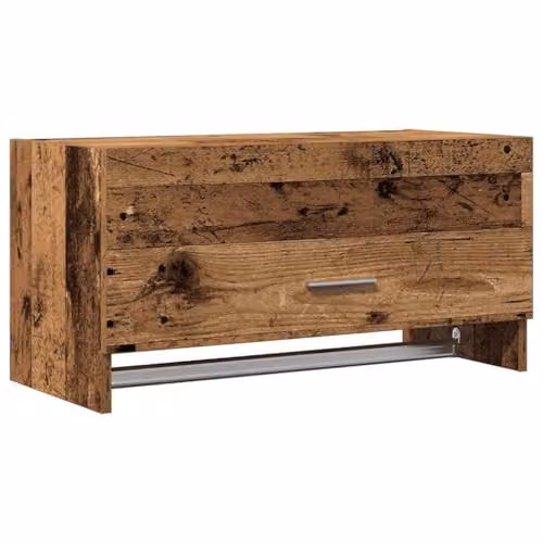 vidaXL Modern Wardrobe in Brown Engineered Wood W/D/H: 70 x 32.5 x 35 cm