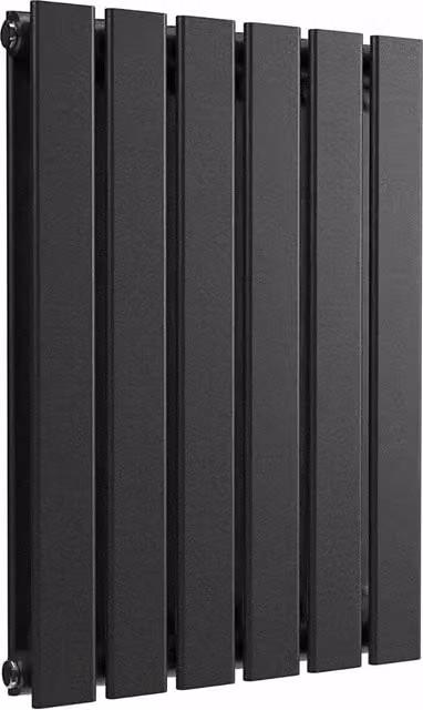 Lux Heat Double Flat Horizontal Steel Radiator in Pewter, W: 60.0 cm, H: 42.0 cm