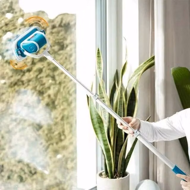 SPETLEK Cordless Vibrating Home Scrubber with Extension Pole, Blue – 1