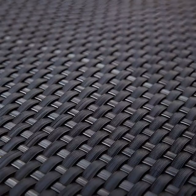 Primrose Artificial Rattan Weave Balcony Screening in Grey