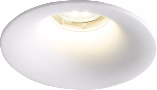 Litecraft Toul Round Recessed LED Flush Downlight, White