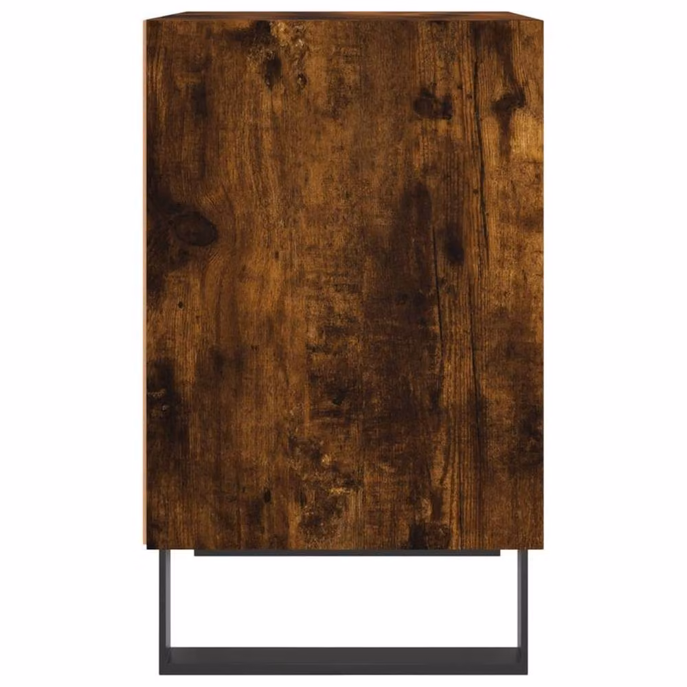 Berkfield Home Elegant Bedside Cabinet in Smoked Oak Brown, W/D/H: 40 x 30 x 50 cm – 4