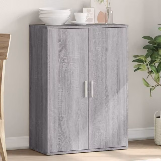 Berkfield Home Grey Sonoma Sideboard in Engineered Wood W/D/H: 60 x 31 x 84 cm – 1