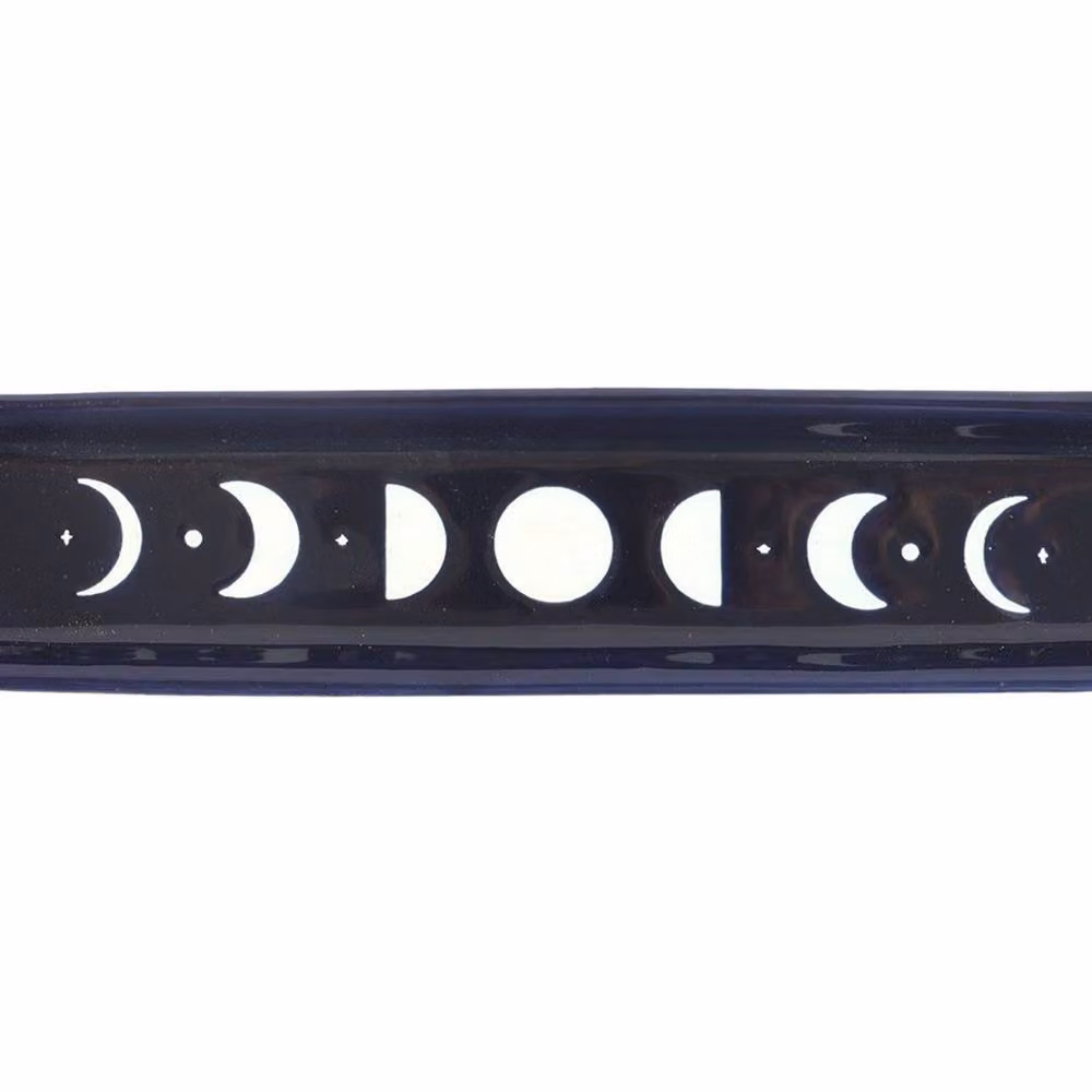 Something Different Blue Moon Ceramic Rectangular Incense Holder – 2
