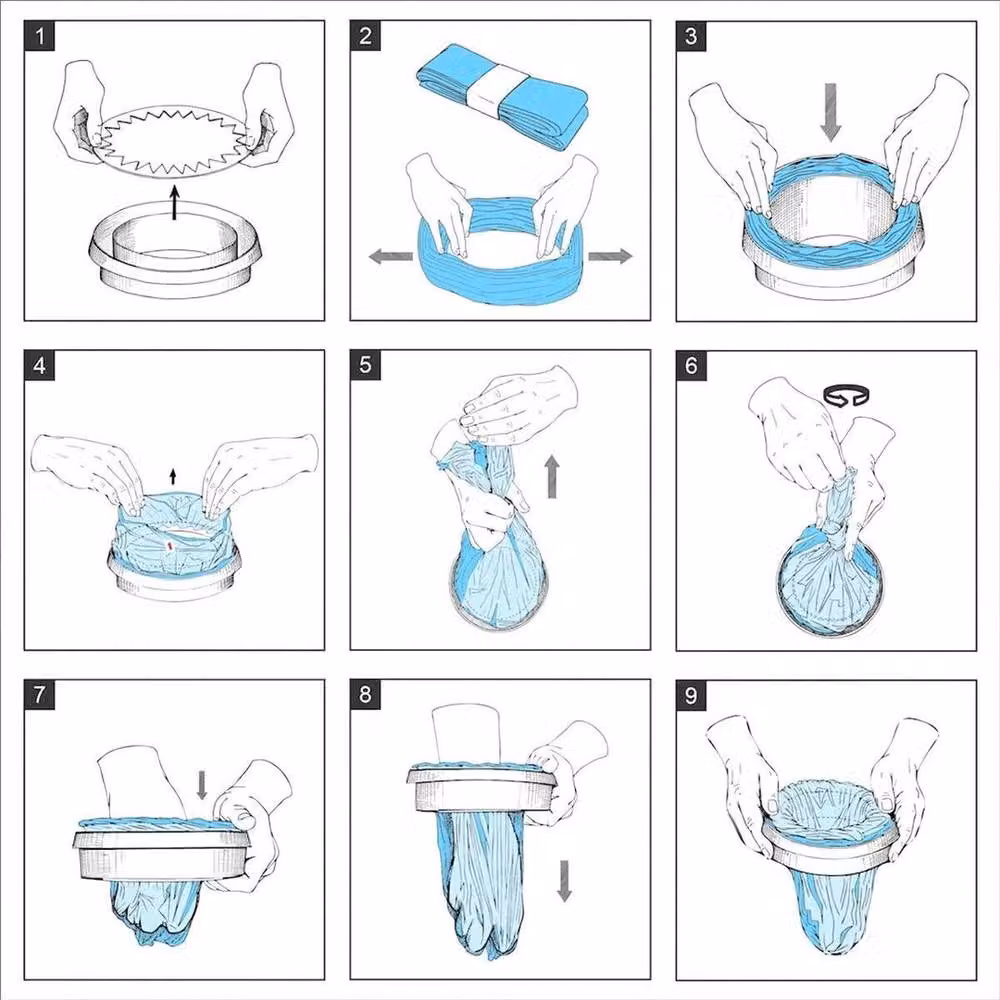 FLAVORA 10-Piece Blue Disposal Refill Cassettes for AngelCare – 3