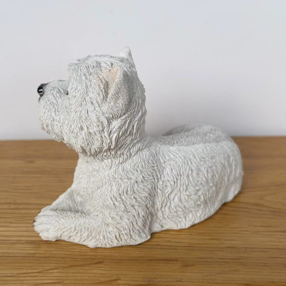 Animal Crackers White and Green West Highland Terrier Tabletop Figurine, Height: 13 cm – 3