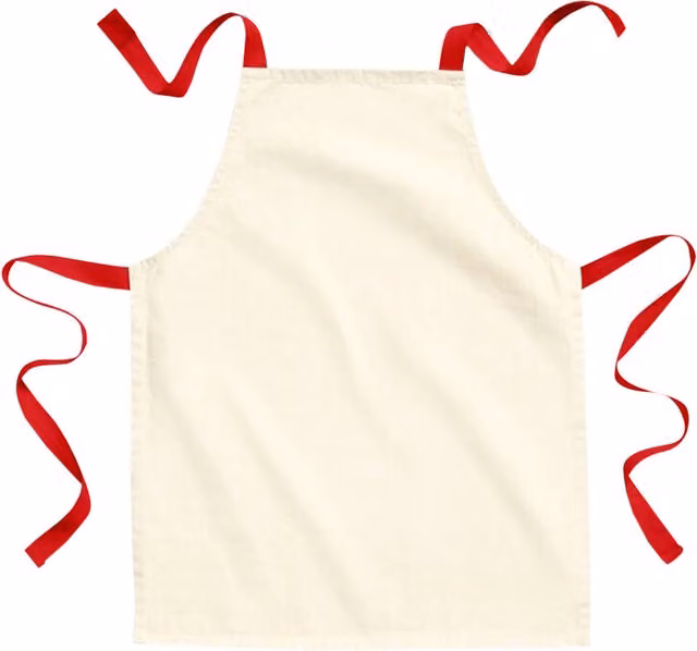 Westford Mill Junior Cotton Craft Apron for Children in Beige, Blue and White