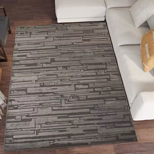 Desire Rugs Modern Rectangular Grey Area Rug, W: 80 cm, L: 150 cm
