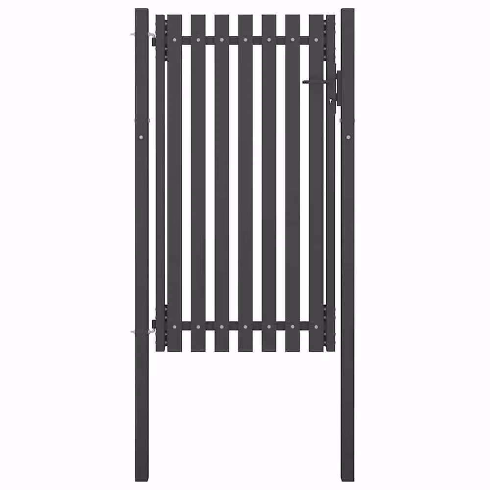Berkfield Home Durable Steel Garden Swing Gate, Anthracite, W: 1 m, H: 2.25 m – 2
