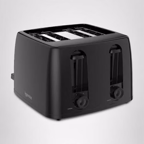 Igenix 4 Slice Toaster, 1300W, Black – 5