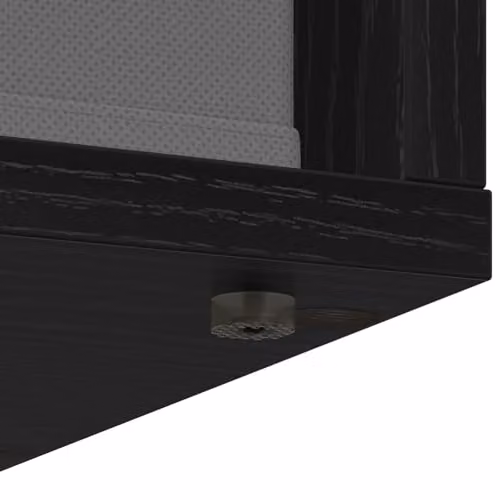 vidaXL Modern Sideboard in Black, W/D/H: 30.5 x 27 x 84.5 cm – 2