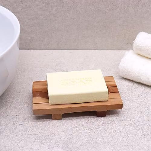 KDMD Classic Mahogany Soap Dish with Grid Drainer in Brown – 2
