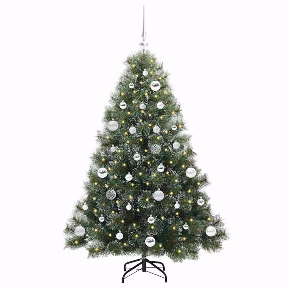 Berkfield Home Artificial Green Christmas Tree with 150 LEDs, Height: 150 cm – 3