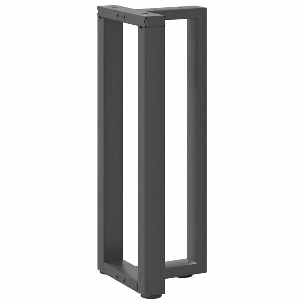 Berkfield Home T-Shaped Console Table Legs, 2 Pieces, Anthracite and Black Steel, W: 25 cm, D: 28 cm, H: 72-73 cm – 3