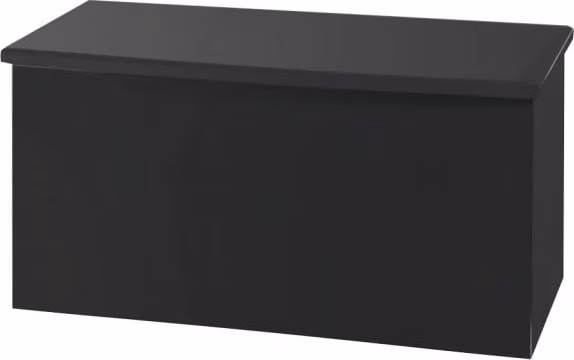 Knightsbridge Black High Gloss Assembled Blanket Box