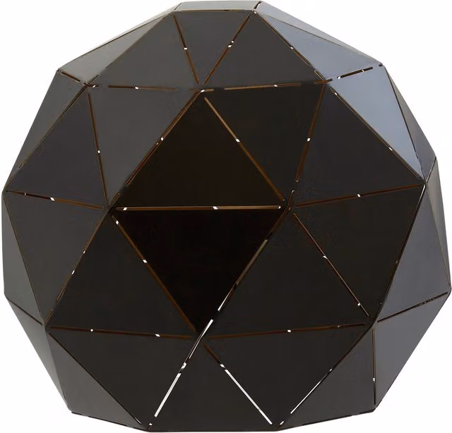 Fifty Five South Modern Metal Table Lamp in Black and Gold/Brass