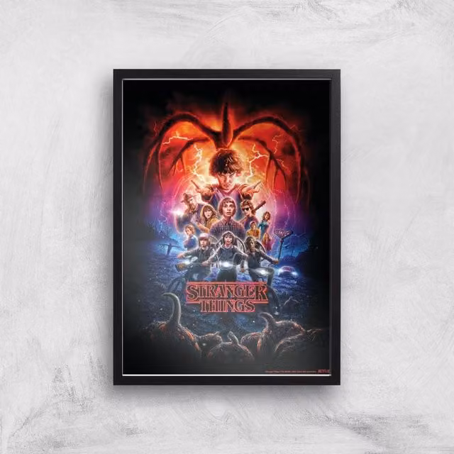 Stranger Things Season Two Multicolour Giclee Art Print Paper Poster, Size: A2