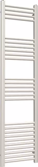 Lux Heat White Steel Wall Mounted Towel Rail, H: 160 cm, W: 40 cm