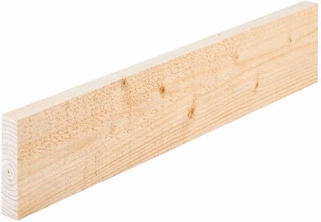 Snowdon Timber Products Ltd Rough Sawn Softwood Timber, Natural, Pack of 8, W: 75 mm, T: 25 mm, L: 2.4 m
