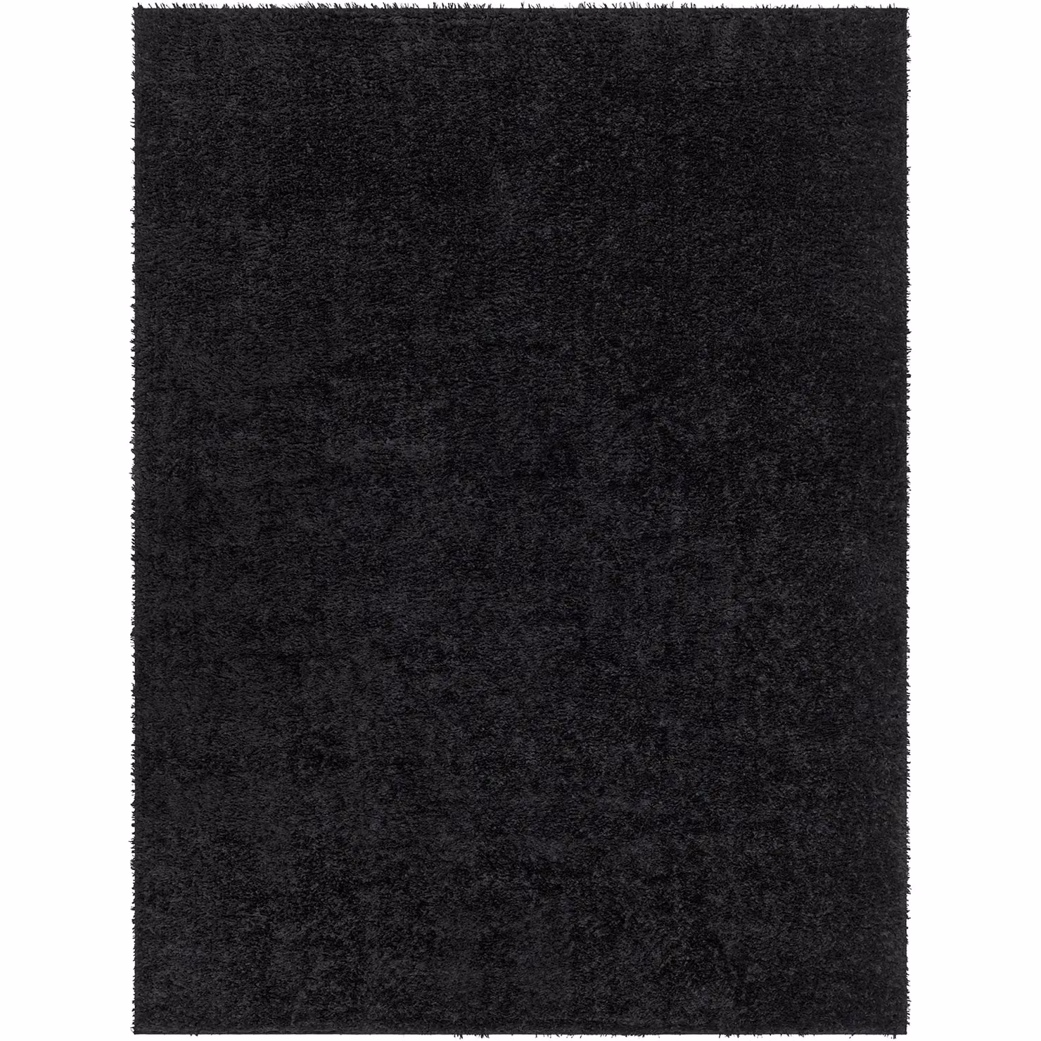 Livabliss Cloudy Shag Soft Plush Pile Round Living Room Rug in Black, Diameter: 120 cm – 2