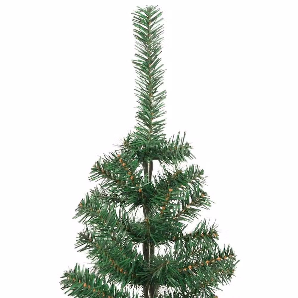 Berkfield Home Lush Green PVC Christmas Tree with 300 LEDs and Stand, Height: 240 cm – 5