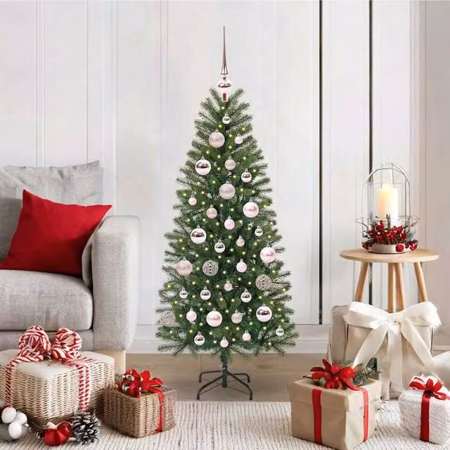 Berkfield Home Artificial Green Christmas Tree with 150 LEDs, Height: 120 cm – 1