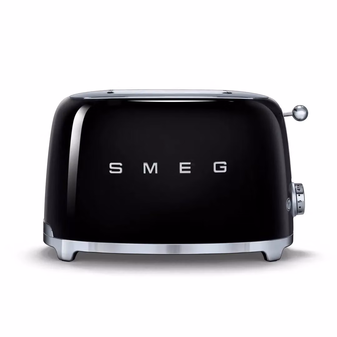 Smeg TSF01 Retro 2 Slice Toaster in Black Stainless Steel – 2